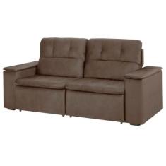 Sofá Gralha Azul Living 3 Lugares Retrátil Reclinável com Rodízio, MAR