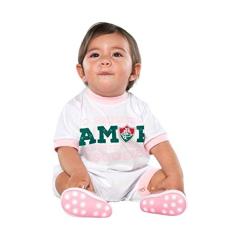 Macacão Bebê Fluminense Primeiro Amor Rosa - Torcida Baby