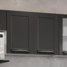 Armário 70cm 2 Portas Florença Itatiaia Grafite/Branco