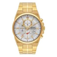 Relógio Orient Masculino Cronógrafo Dourado Mgssc035 S1kx