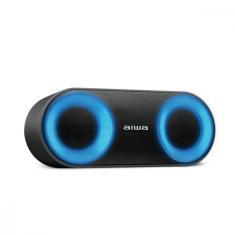Caixa De Som Speaker Aiwa Bluetooth Luzes Multicores IP65 AWS-SP-01 - Preto