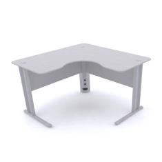 Mesa Em L P/ Escritório 120X120 Pandin Maxxi - Cinza