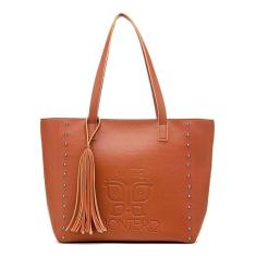 Bolsa Sacola Casual Basica Feminino Com Zíper E Alça De Ombro