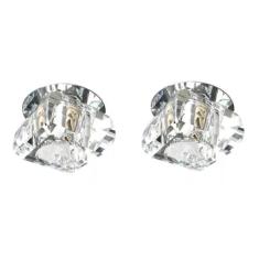 Kit 2 Spot Cristal K9 Embutir G9 Gesso Quarto Hall Ac661 - Acende A Lu