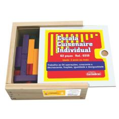 Escala Cuisenaire Individual Aluno 62 Peças Carimbras