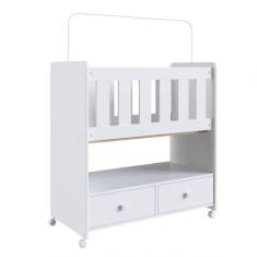 Mini Berço Moisés By 511 Com Colchão 2 Gavetas Branco - COMPLETA MÓVEI