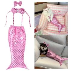 Fantasia de rabo de peixe de gato, fantasia de animal de estimação, fantasia de cachorrinho e gatinho, fantasia de Natal de gato