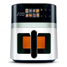 Air Fryer Fritadeira Elétrica Digital Extream 5,5L Branco e Prata 220v