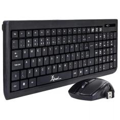 Kit teclado e mouse sem fio Knup kp2012 óptico 2.4Ghz