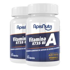 Kit 2 Vitamina A Apisnutri 60 cápsulas