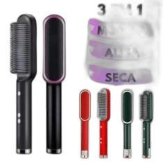 Escova Alisadora Multifuncional Seca, Alisa E Modela - Escova Secadora
