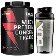 Whey Dux Concentrado 900g + Coqueteleira Premium Fumê 800ml - Dux Nutr