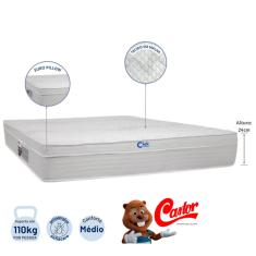 Colchão Castor Class New Tecnopedic One Face  Casal 138x188x24