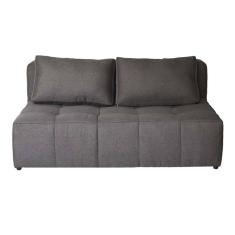 sofá 2 lugares modular soho linho grafite