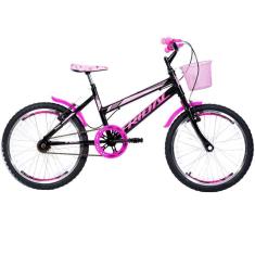 Bicicleta Infantil Aro 20 Feminina com Cestinha Tridal Bike-Feminino