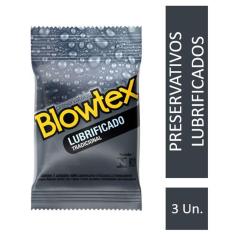 Preservativo Blowtex Lubrificado com 3 Unidades
