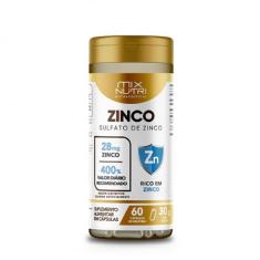 Sulfato De Zinco Mix Nutri 60 Cápsulas 