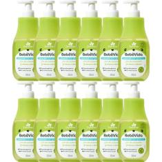 12UN Sabonete Liquido Bebe Vida Cha de Camomila 200ml Davene