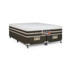 Cama Box + Colchão Castor King Silver Star Air One Face Tecnopedic 180x200x59cm