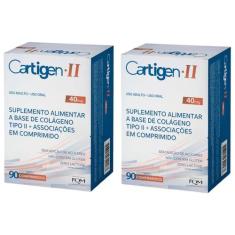Kit 2 caixas Colágeno Não Hidrolisado Cartigen Tipo II 40mg 90 Comprim