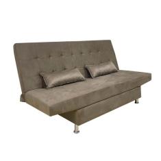 Sofa Cama Dobravel Gabriella 3 Lugares 1,82m Com 2 Almofadas - MAITE M