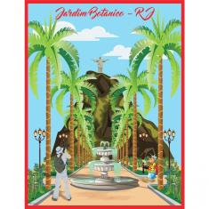 Quebra Cabeça 1014 Peças - Jardim Botânico Rj - 98 X 74cm