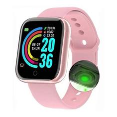 Relogio Smartwatch D20 Feminino Rose iPhone Android Whatsapp Instagram Recebe Ligações