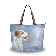 Bolsa de ombro feminina My Daily Jack Russell Terrier grande, Multi, Medium