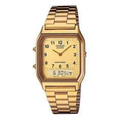 Relógio Feminino Anadigi Casio Vintage Aq-230Ga-9Bmq - Dourado