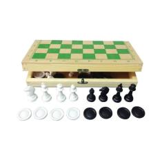 Brinquedos Educativos - Jogo de Xadrez e Damas