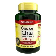 Oleo de Chia 500mg 60 Capsulas Maxinutri