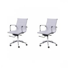 Kit 2 Cadeiras Escritorio Diretor Esteirinha Tela Mesh 3303 - OR Desig