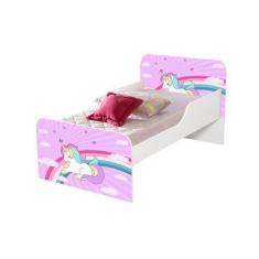 Cama infantil unicórnio com colchão - DULLAR Móveis