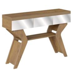 Aparador com Espelhos e Tampo em Tamburato 50mm HOUSTON cor Pinho - Artely