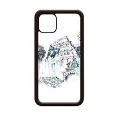 Pintura em aquarela arquitetônica arruinada de Roma para iPhone 11 Pro Max Capa para Apple Mobile Case