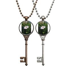 OFFbb-USA White Cosmos Art Deco Presente Fashion Chaveiro Colar Pingente Joias Decoração de Casal