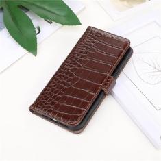 Capa carteira de couro camada para Samsung Galaxy S23 S22 S21 S20 Note20 Ultra Plus Padrão Capa magnética flip, marrom escuro, para S23 Ultra