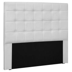Cabeceira Estofada Cama Box Casal King Size 195cm Branco