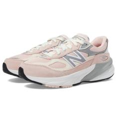 New Balance Tênis infantil 990 V6 com cadarço, Rosa (pink haze), 18