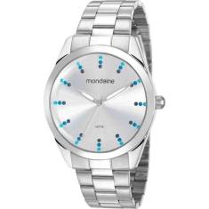 Relógio Mondaine Feminino Prata 53672L0MVNE3