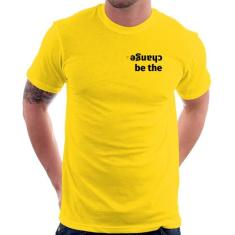 Camiseta Be the change - Foca na Moda, Amarelo, M