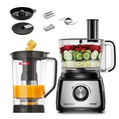 Multiprocessador Turbo Chef 7 em 1 Mondial MPN-01 1000w 2 Velocidades Preto - 220v