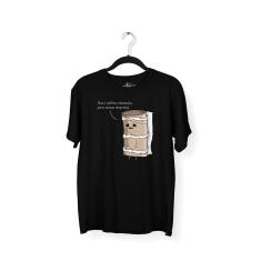 Camiseta Masculina Velho emais Pra Essa M*rda Preta