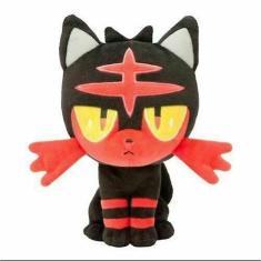 Boneca macia Sun Moon Litten 7 de pelúcia para crianças de 18 cm