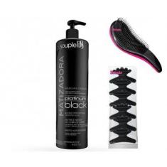 Máscara capilar matizadora platinum black 1l - souple liss