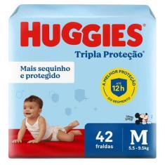 Fralda Huggies Tripla Proteção Disney Baby M 42 unidades