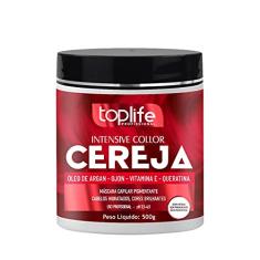 Máscara Matizadora Tonalizante Vermelho Cereja Toplife 500gr
