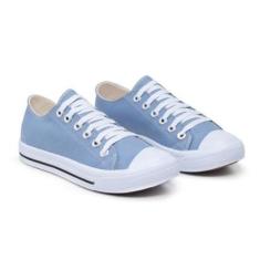 Tênis Feminino Casual Confortável Solado Reto Cadarço-Feminino