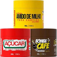 Glatten Professional Receitinha Caseira - Kit Cronograma Reconstrução, Realinhamento e Fortalecimento (3 Produtos)