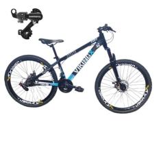Bicicleta Aro 26 Vikingx Tuff 25 Cambio Shimano Traseiro 24v Mtb Freer